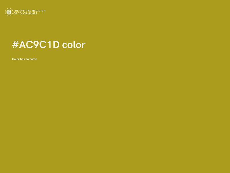 #AC9C1D color image