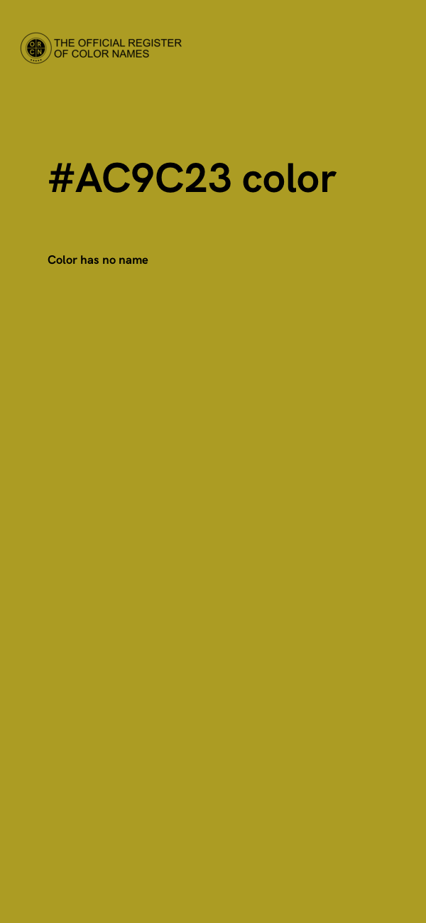 #AC9C23 color image