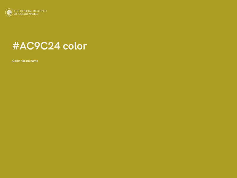 #AC9C24 color image