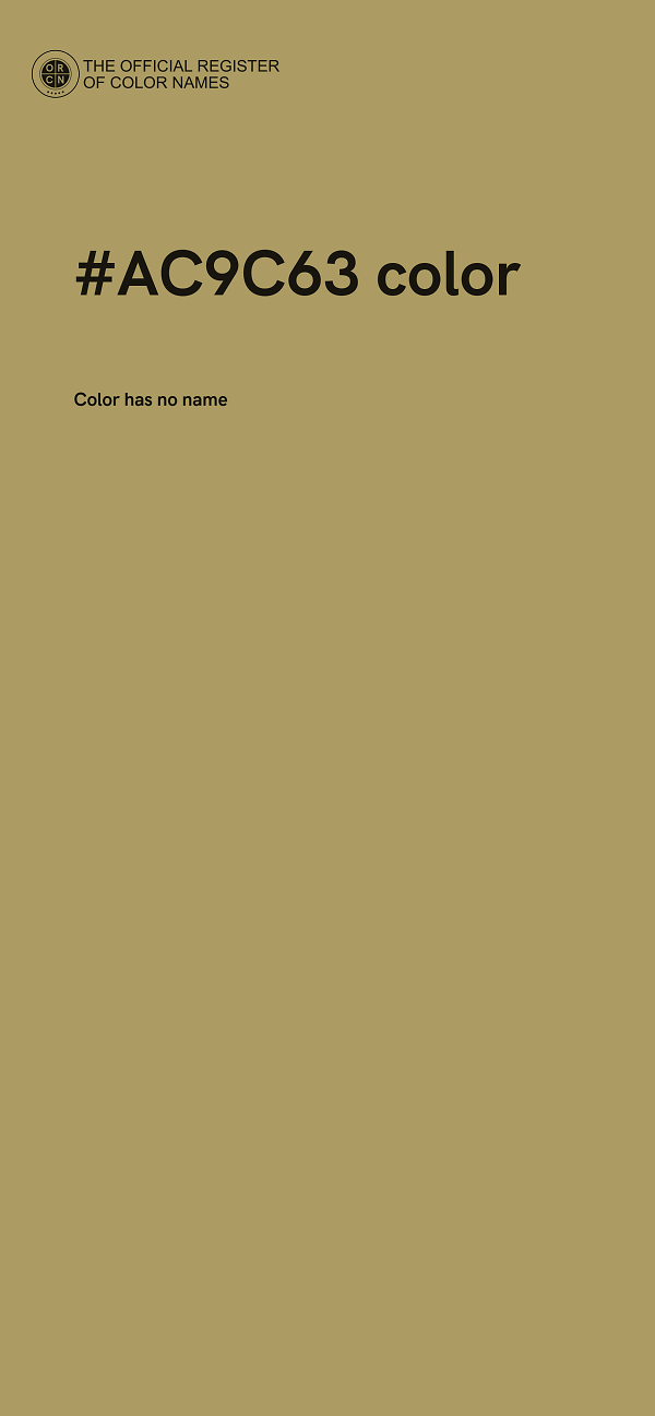 #AC9C63 color image