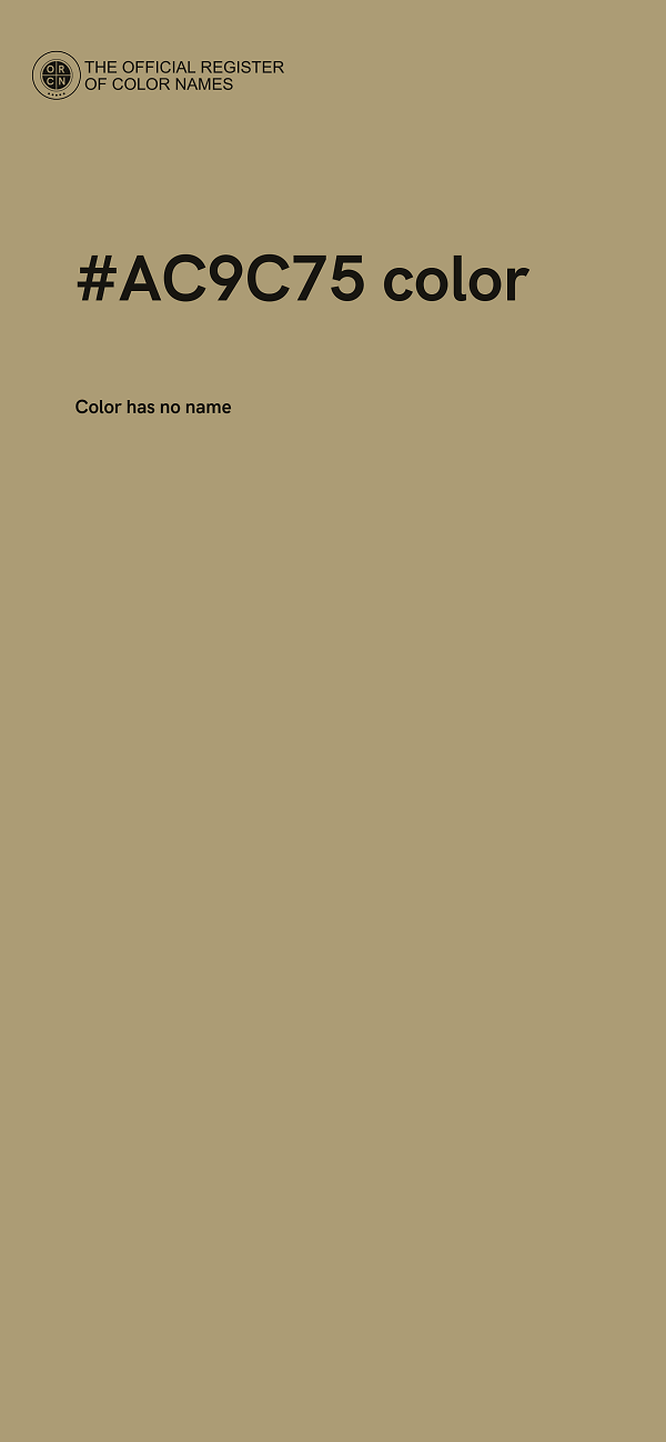 #AC9C75 color image