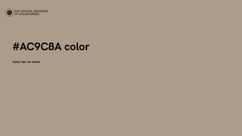 #AC9C8A color image