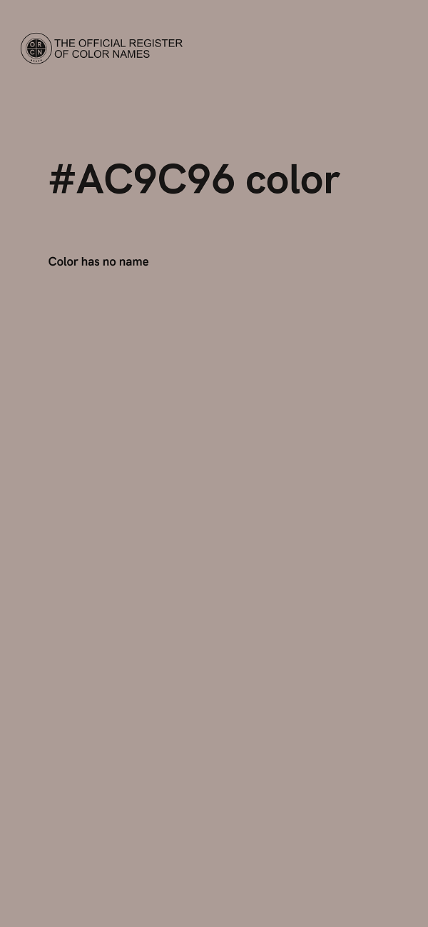 #AC9C96 color image