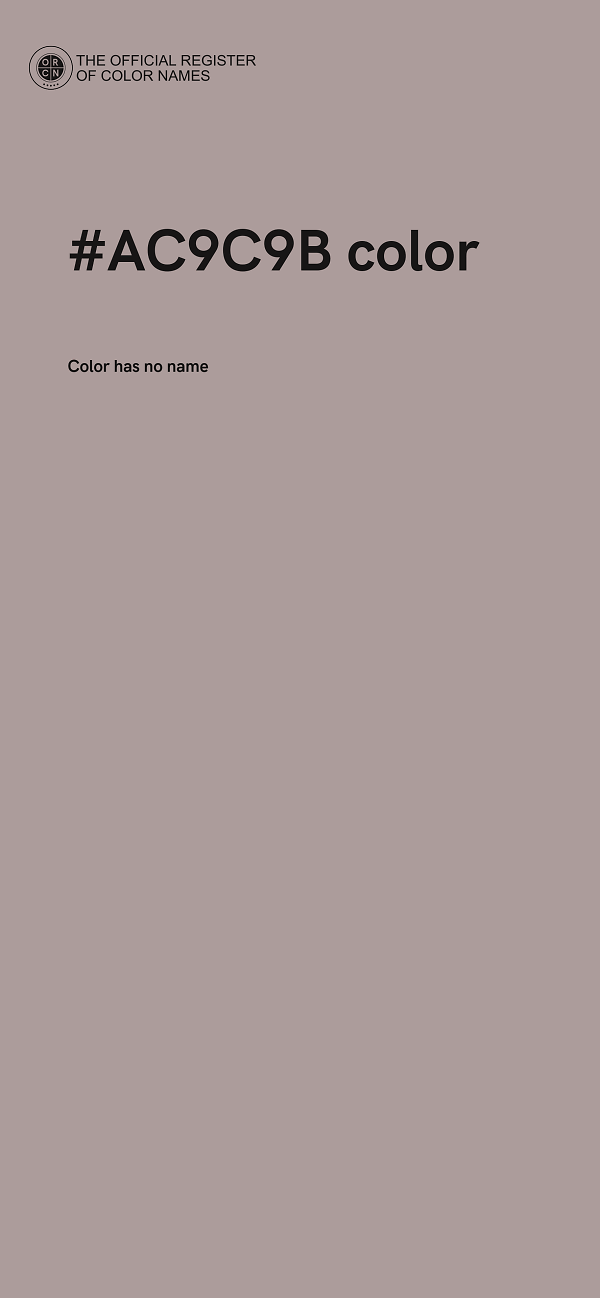 #AC9C9B color image