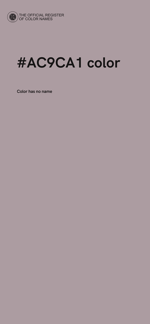#AC9CA1 color image