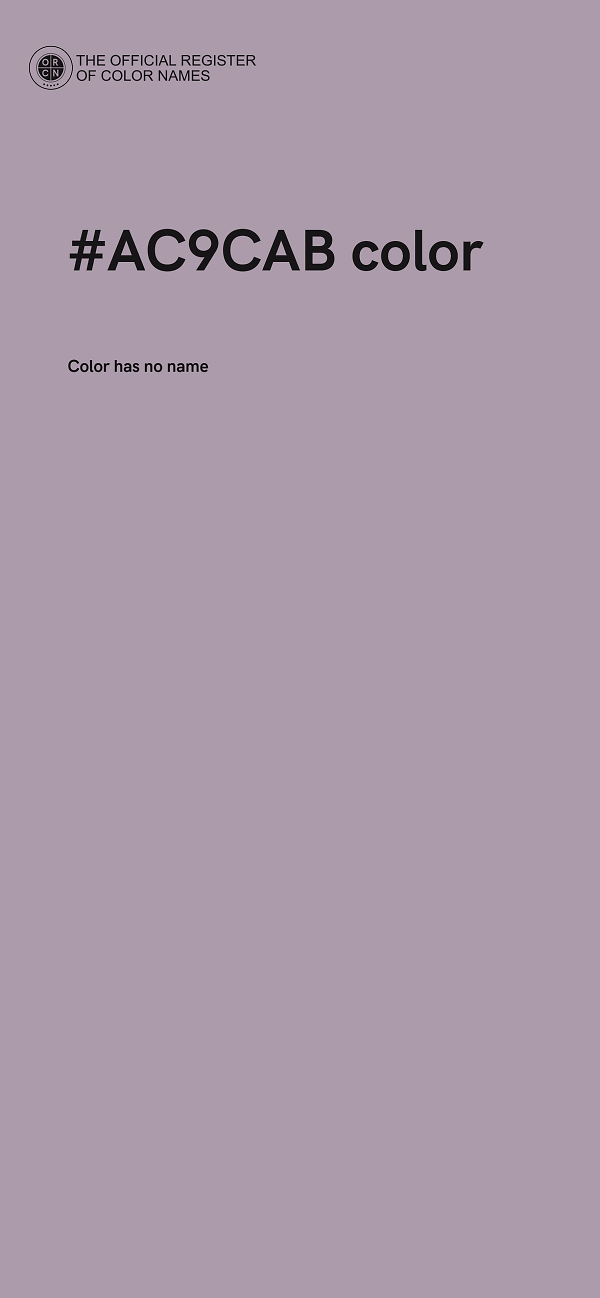 #AC9CAB color image