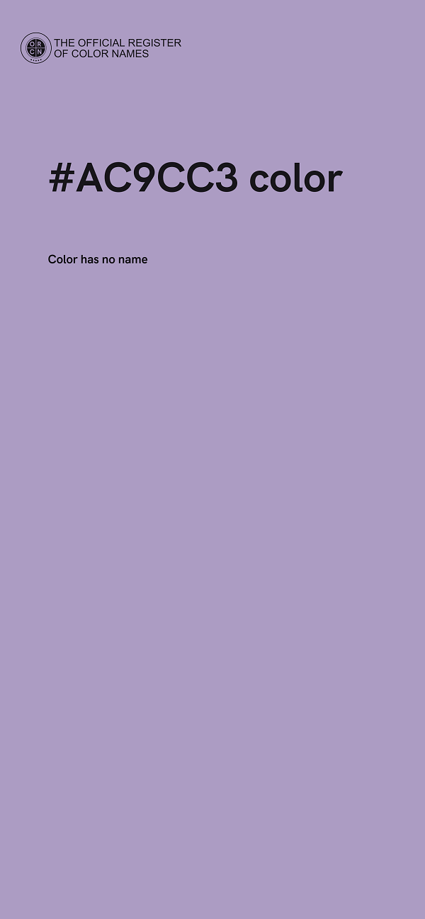 #AC9CC3 color image