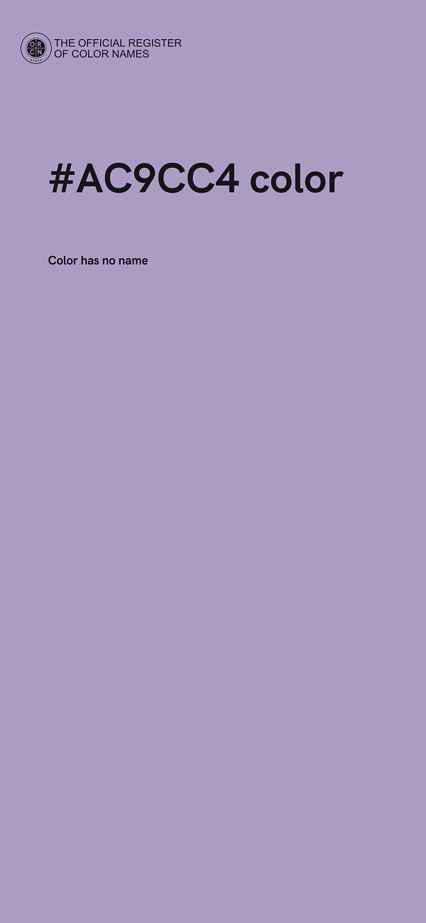 #AC9CC4 color image