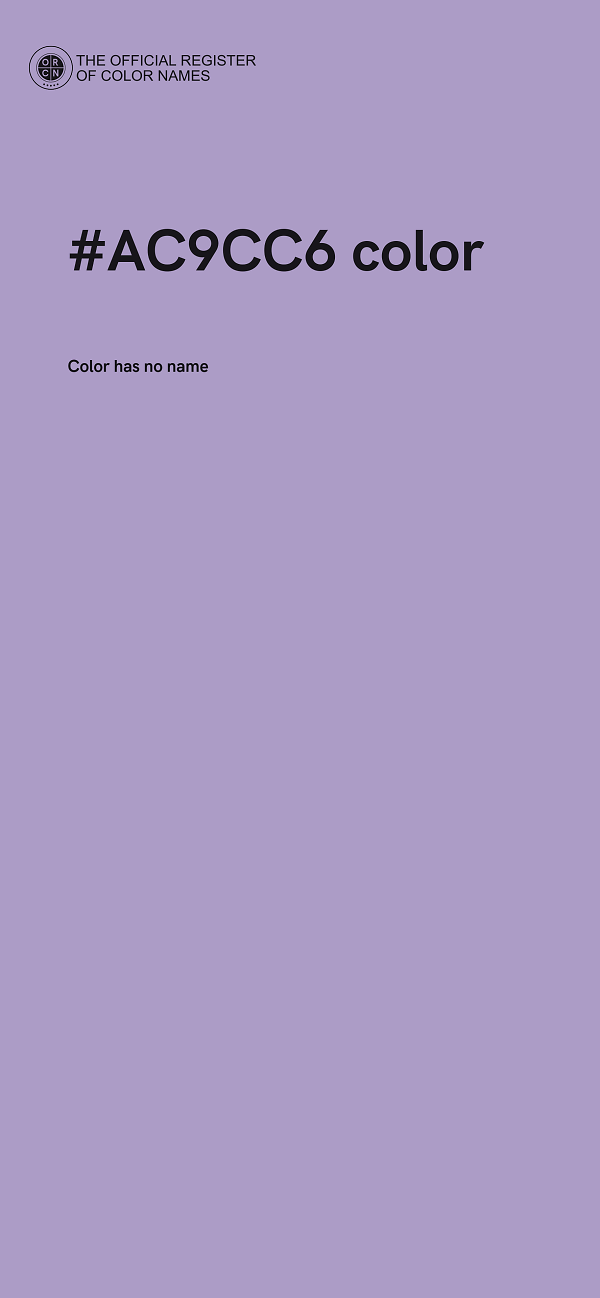 #AC9CC6 color image