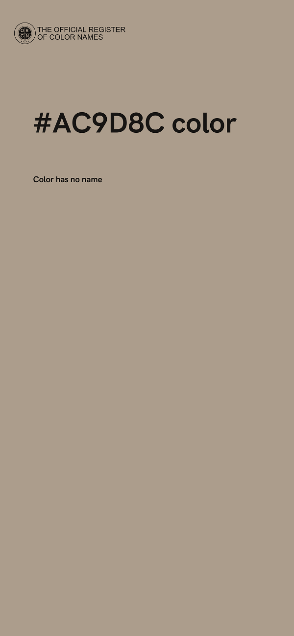 #AC9D8C color image