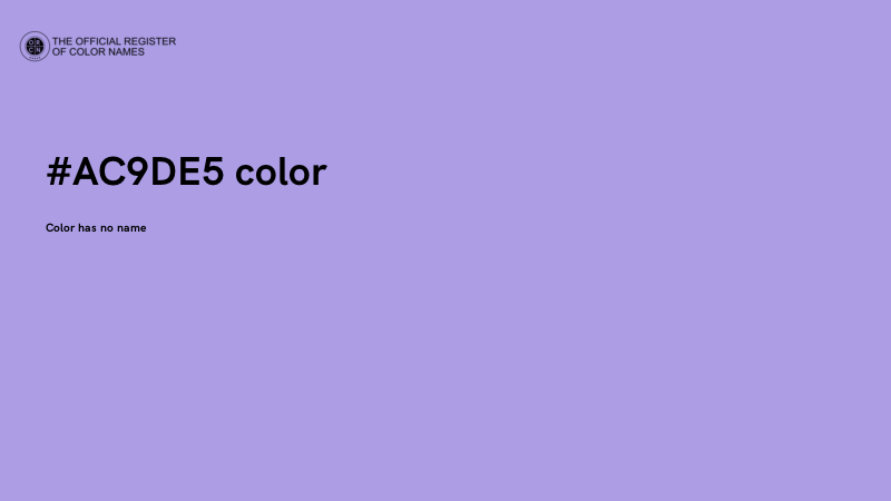 #AC9DE5 color image