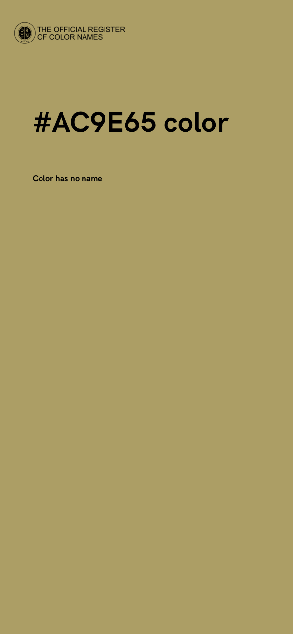#AC9E65 color image