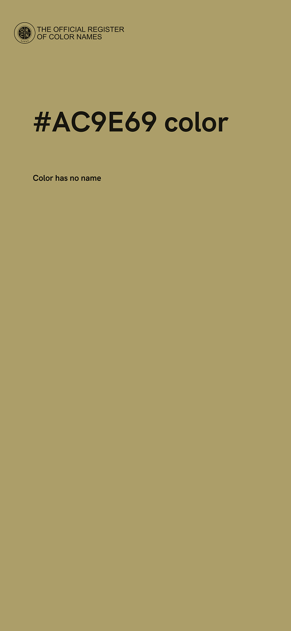 #AC9E69 color image