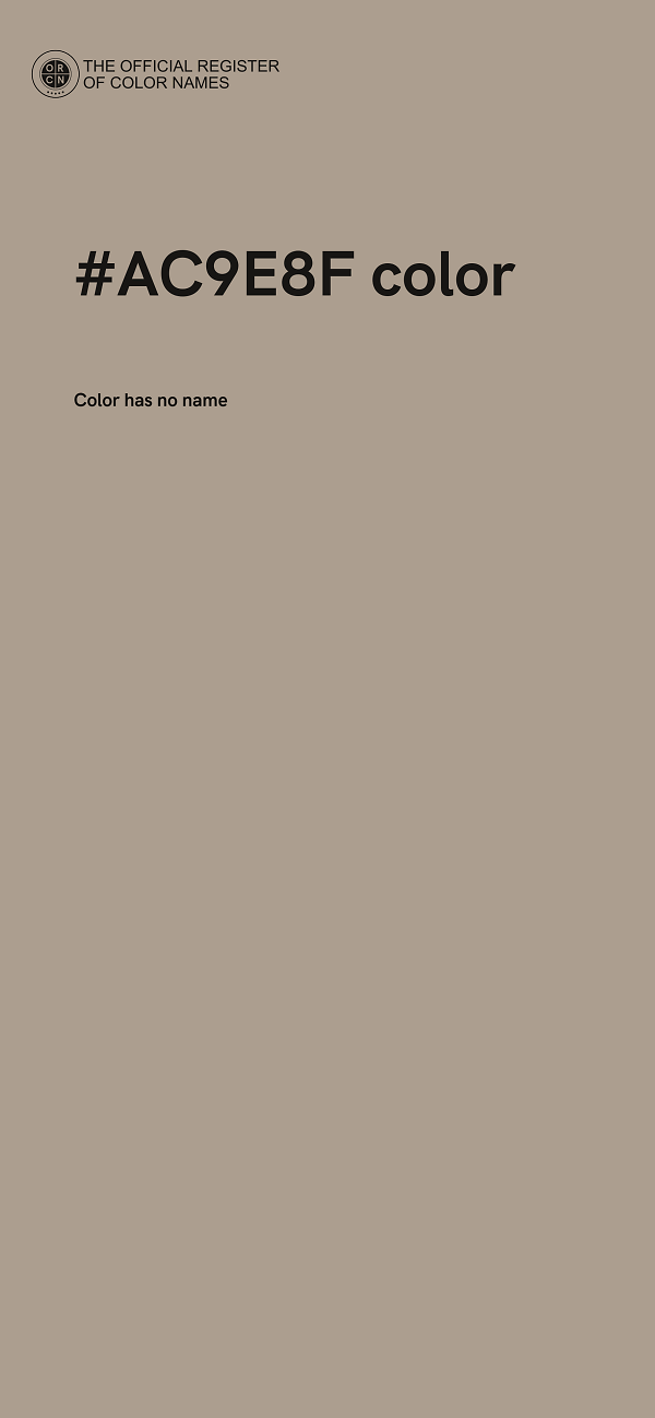 #AC9E8F color image
