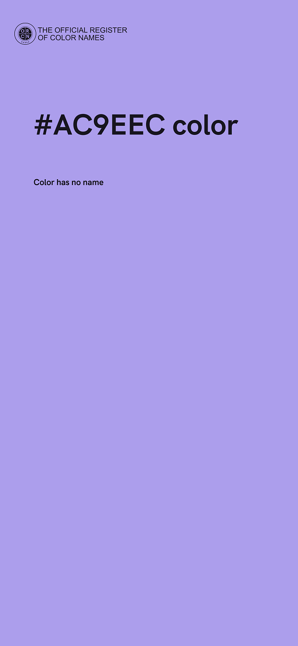 #AC9EEC color image