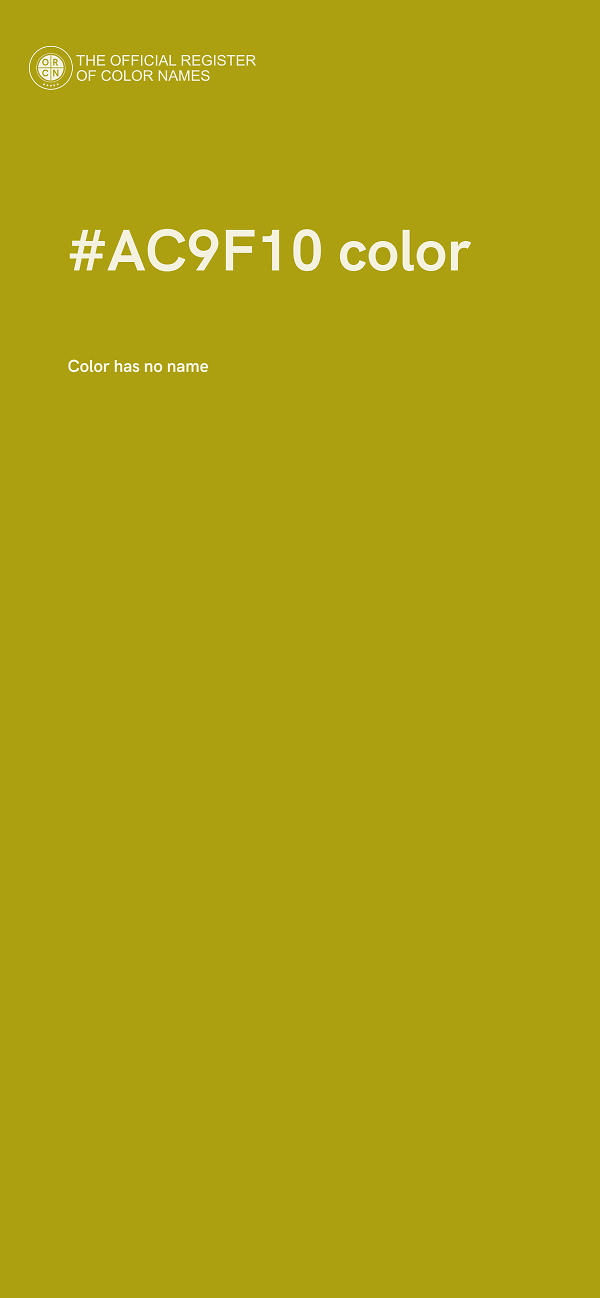 #AC9F10 color image