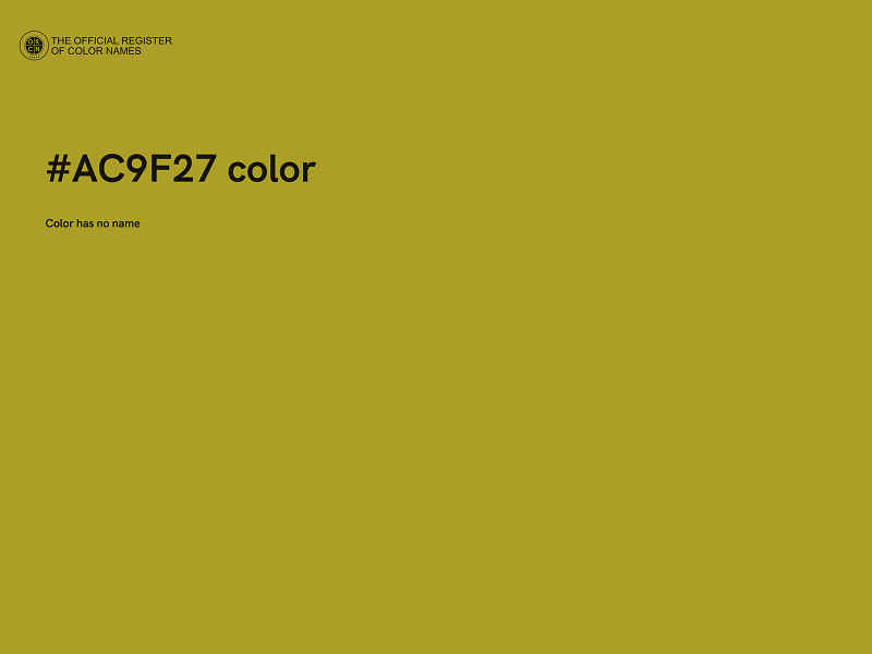 #AC9F27 color image