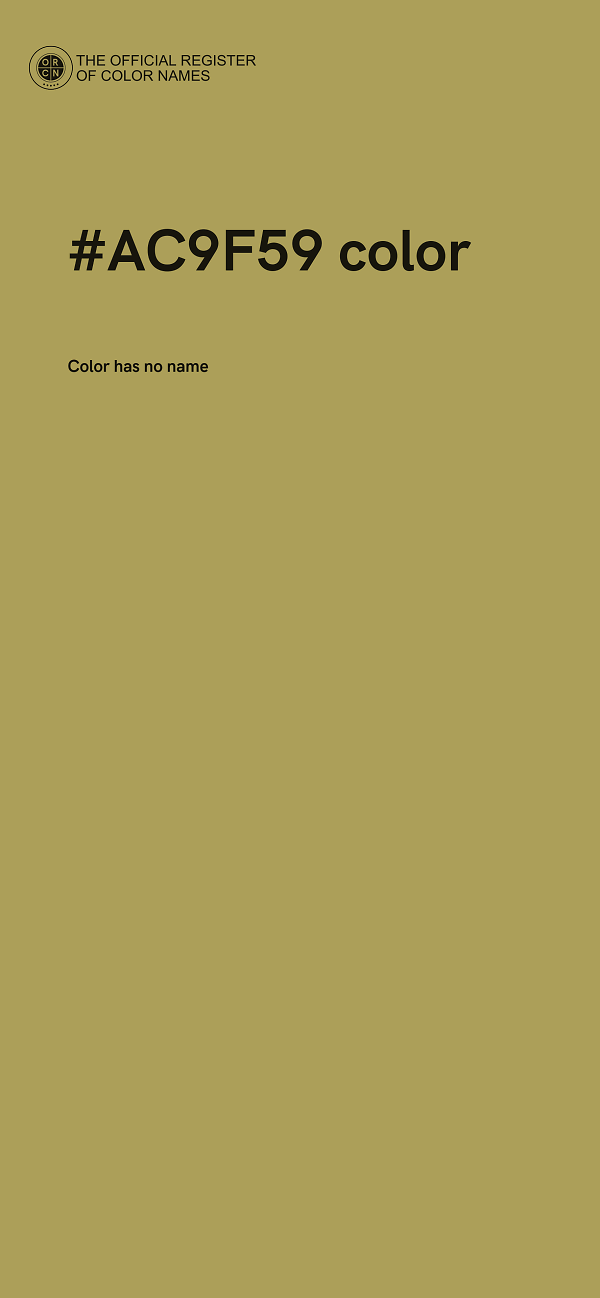 #AC9F59 color image