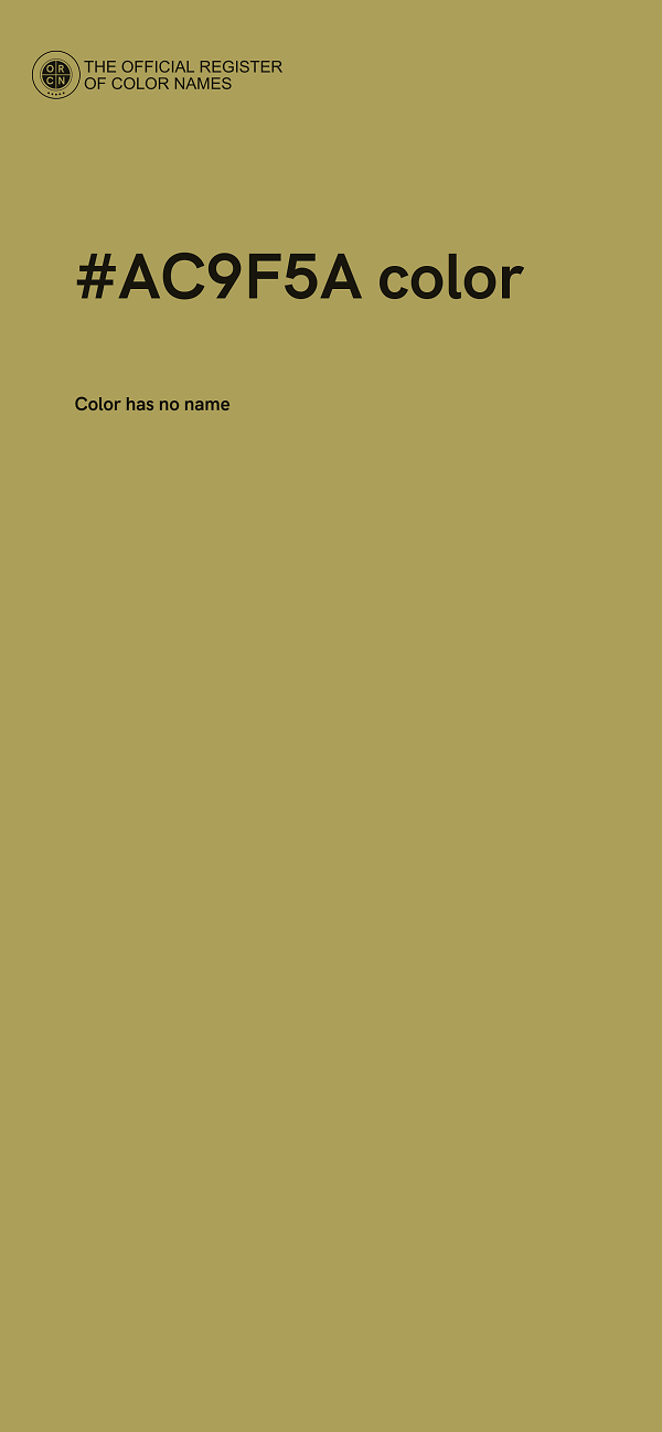 #AC9F5A color image