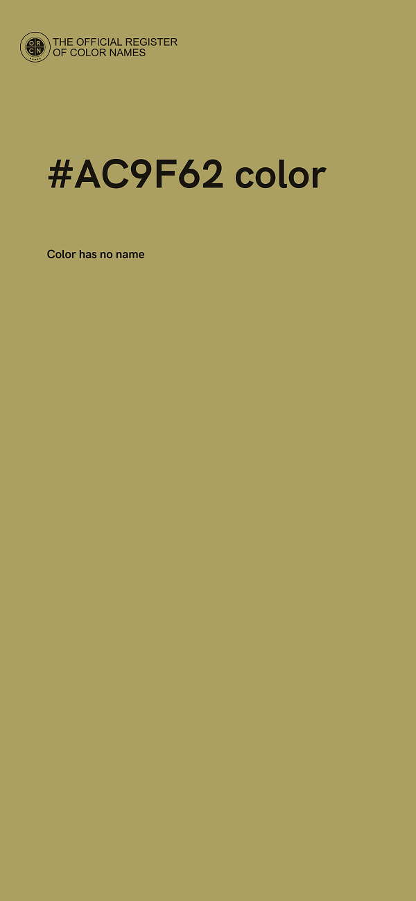 #AC9F62 color image