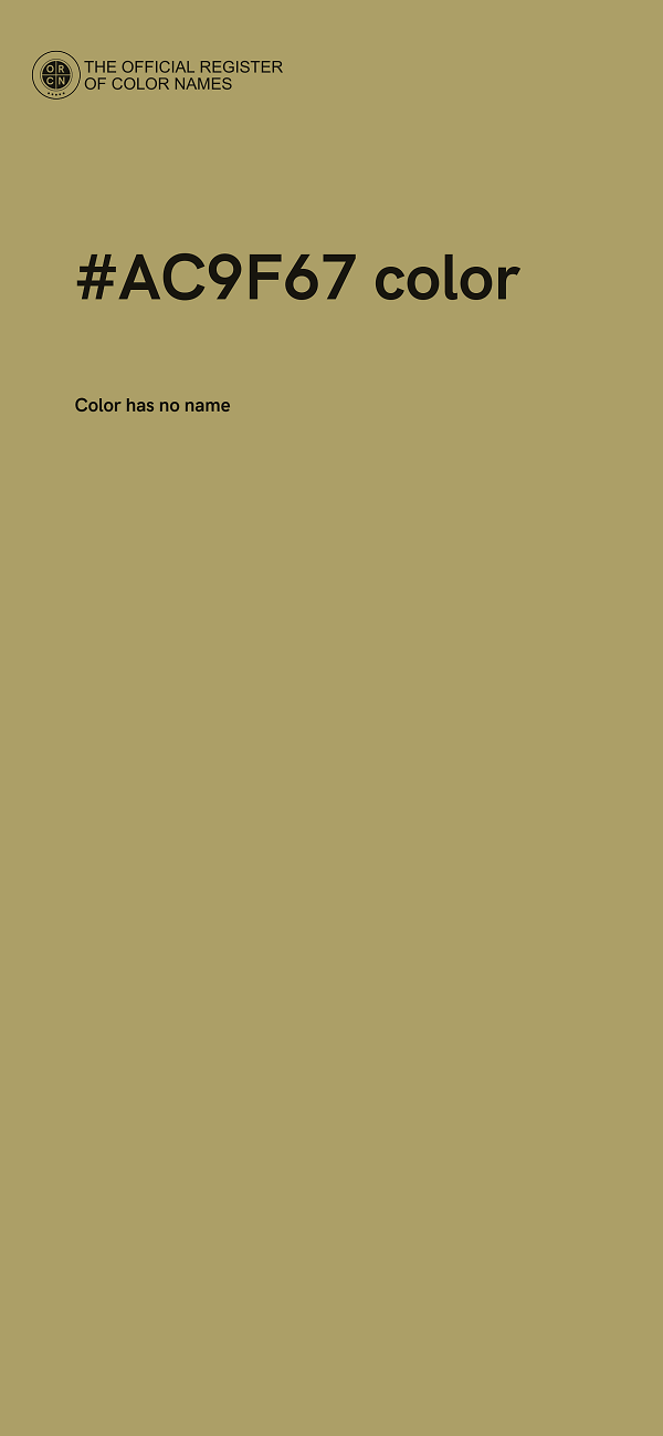 #AC9F67 color image