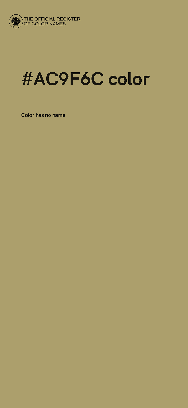 #AC9F6C color image