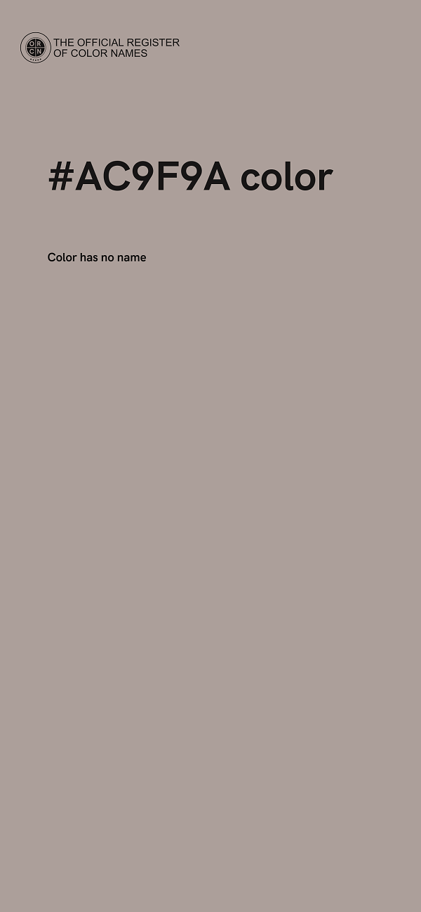 #AC9F9A color image