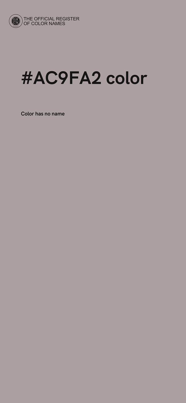 #AC9FA2 color image