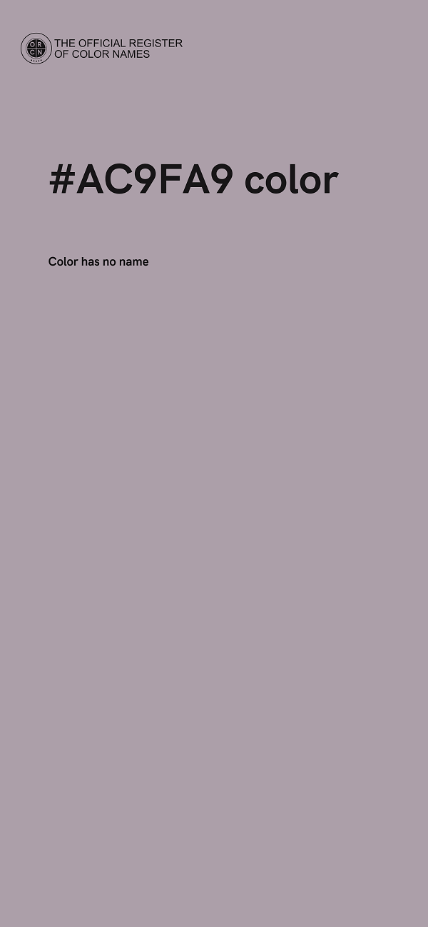 #AC9FA9 color image