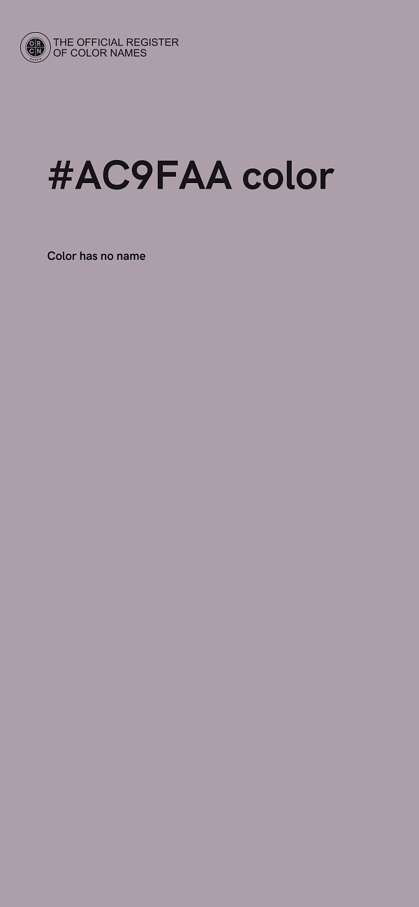 #AC9FAA color image