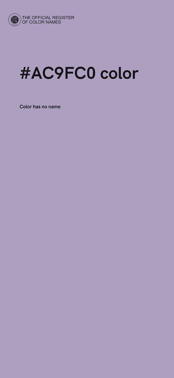 #AC9FC0 color image