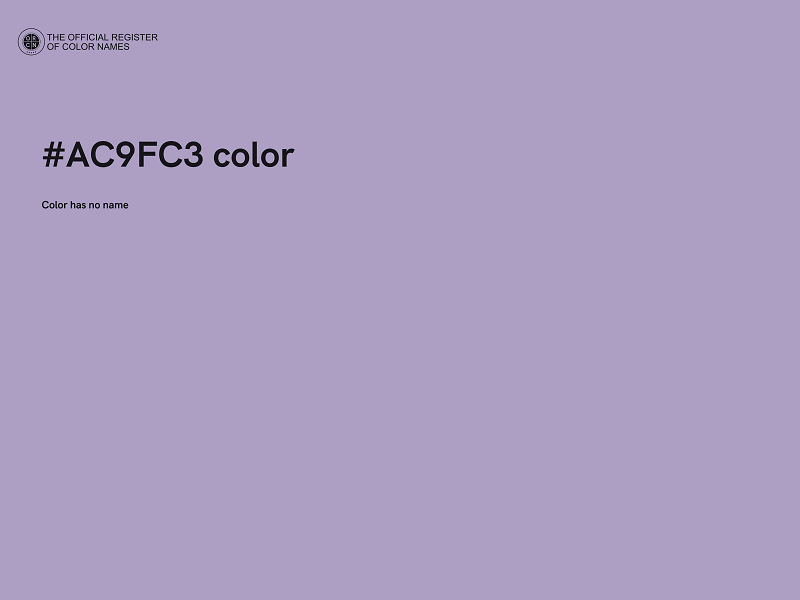 #AC9FC3 color image