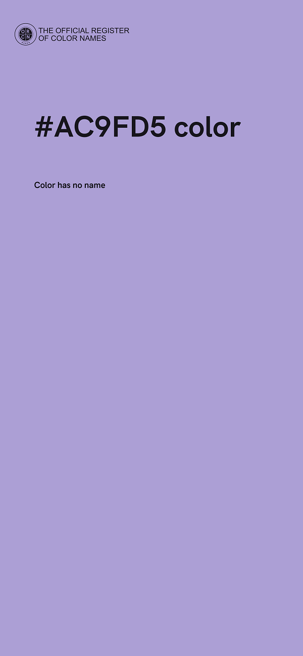 #AC9FD5 color image