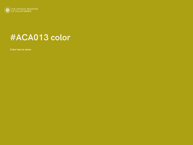 #ACA013 color image