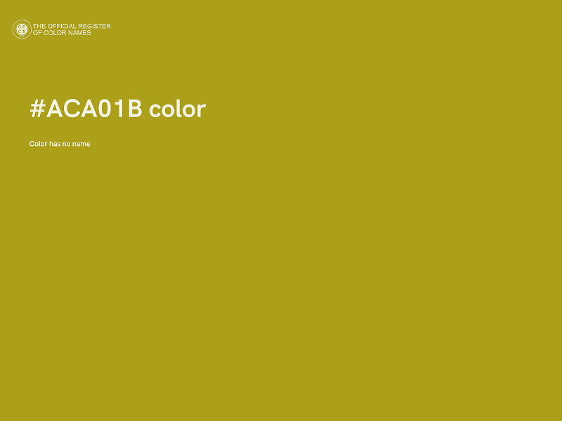 #ACA01B color image