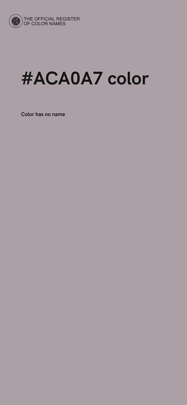 #ACA0A7 color image