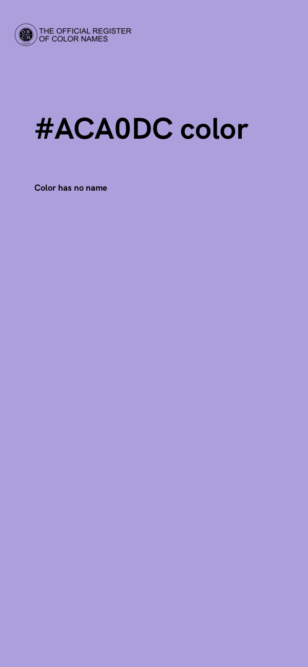 #ACA0DC color image