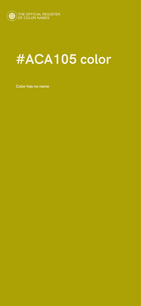 #ACA105 color image