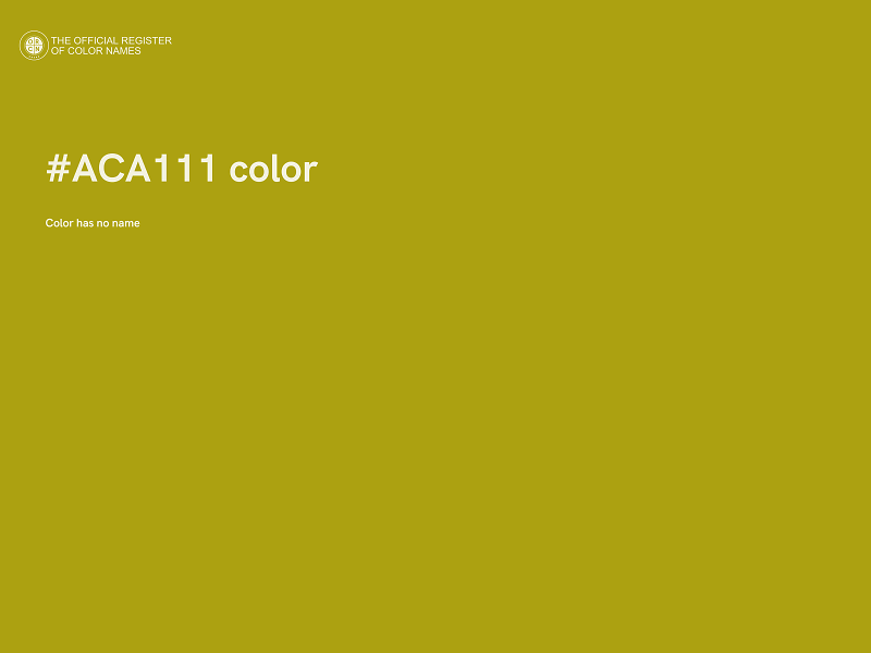 #ACA111 color image