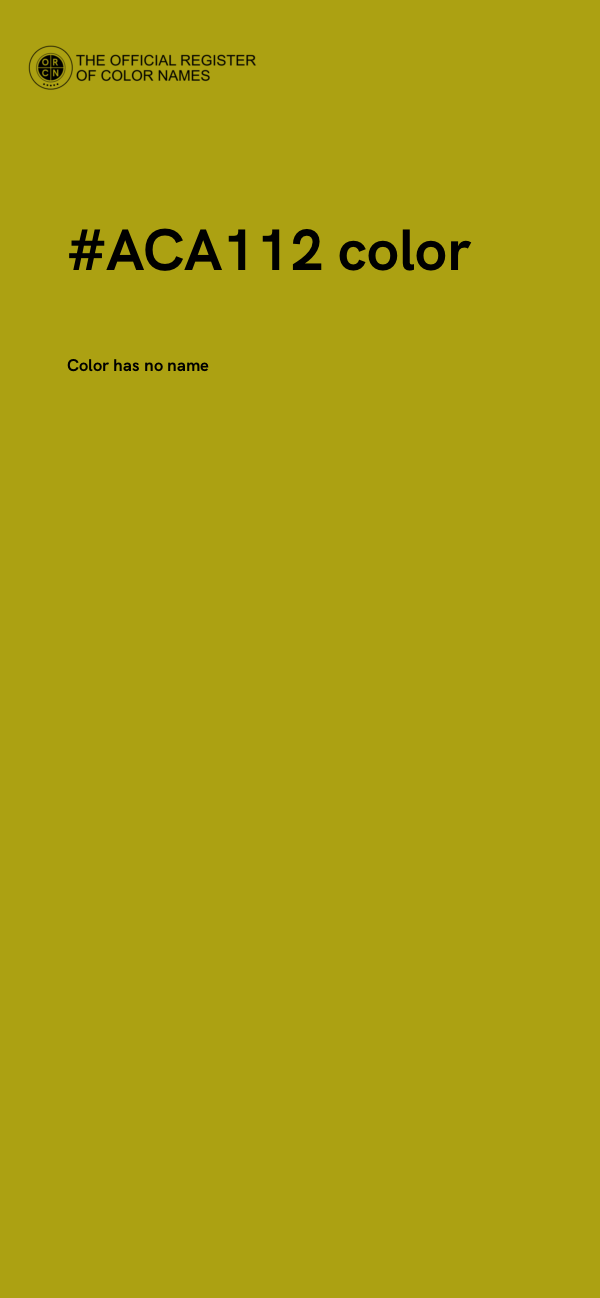 #ACA112 color image