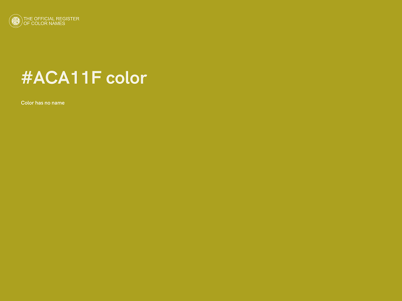 #ACA11F color image