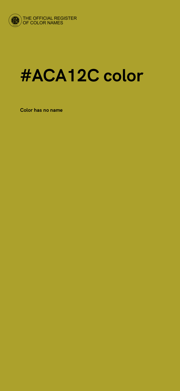 #ACA12C color image
