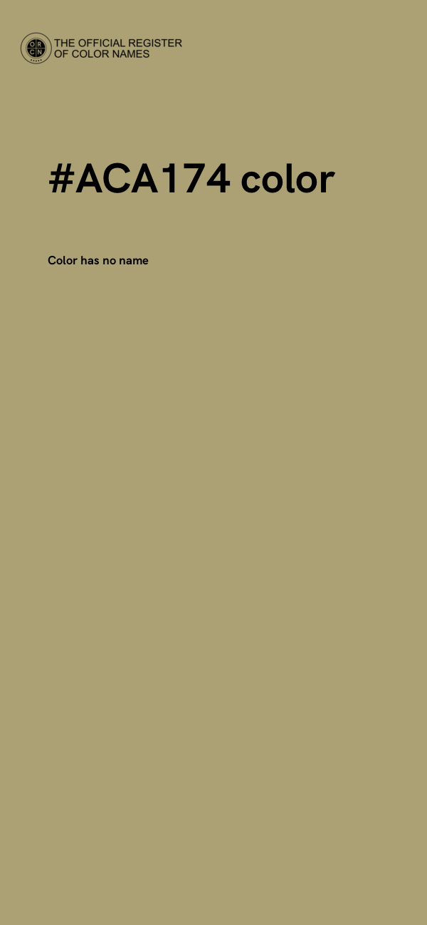 #ACA174 color image