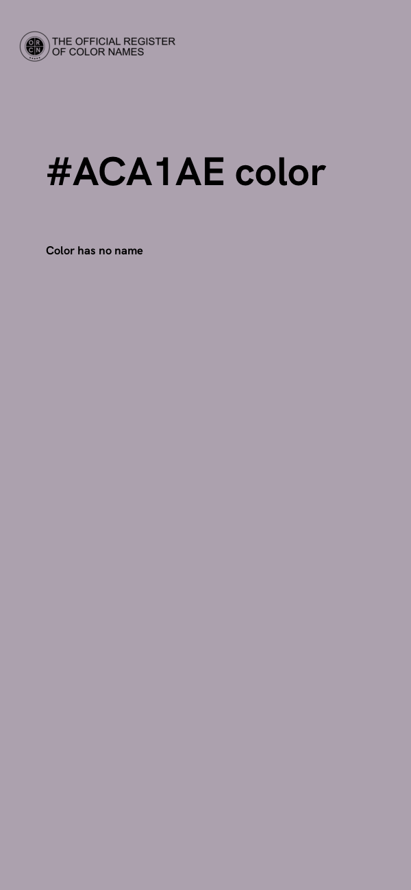 #ACA1AE color image