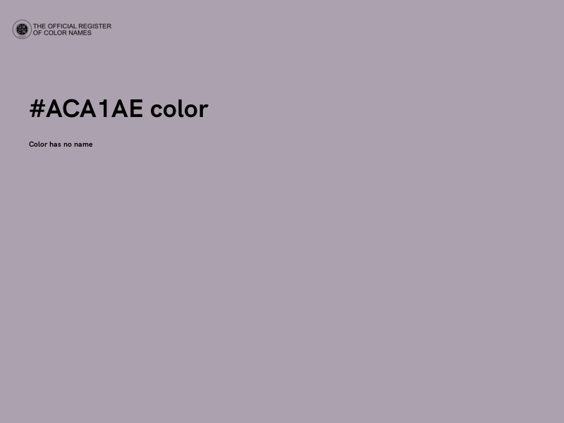 #ACA1AE color image