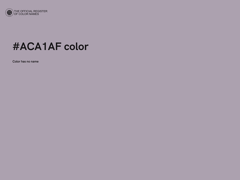 #ACA1AF color image