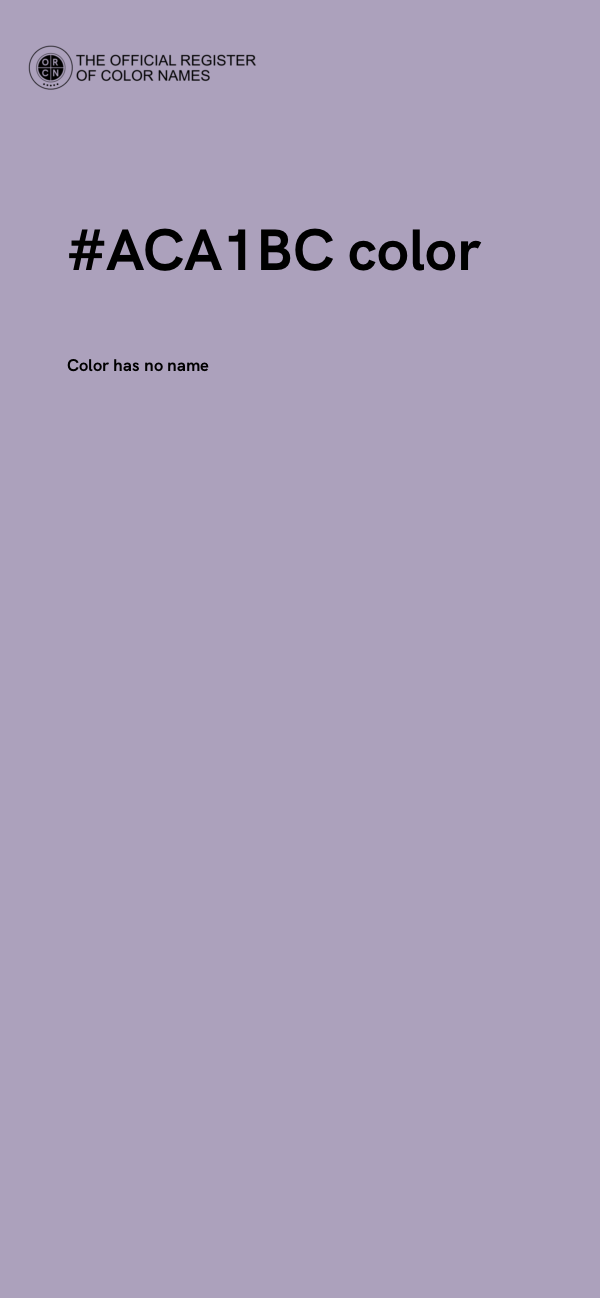 #ACA1BC color image
