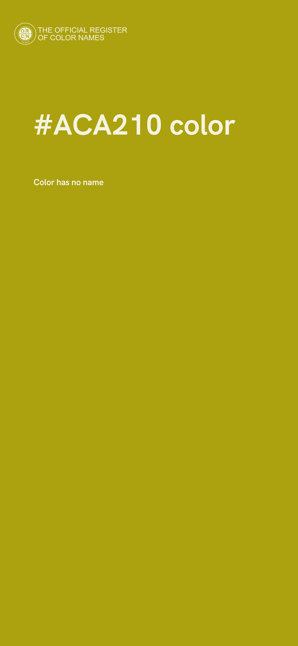 #ACA210 color image