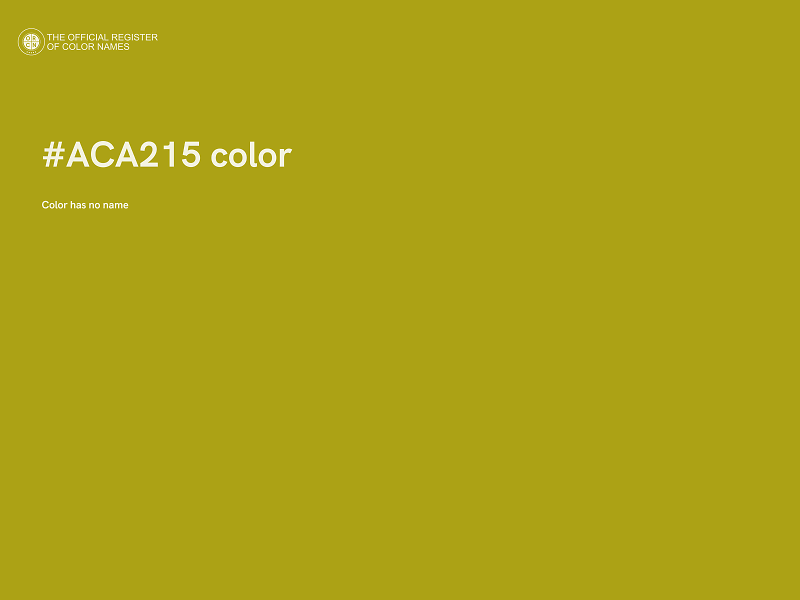 #ACA215 color image