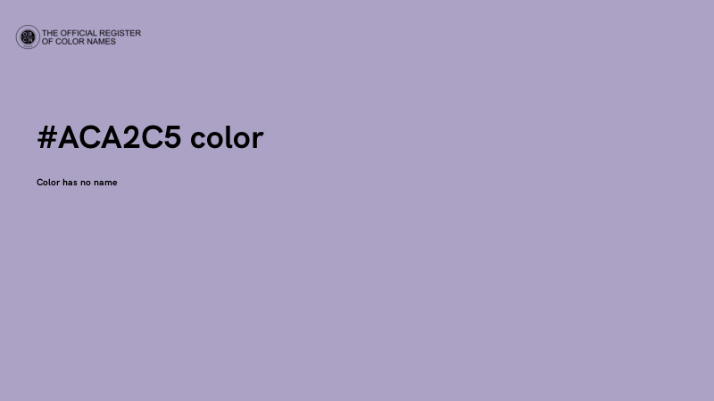 #ACA2C5 color image